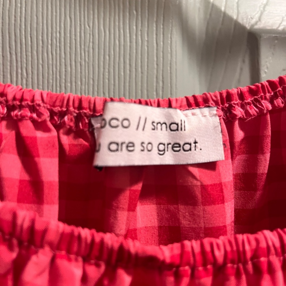 Zoco hot pink gingham dress - Picture 3 of 3